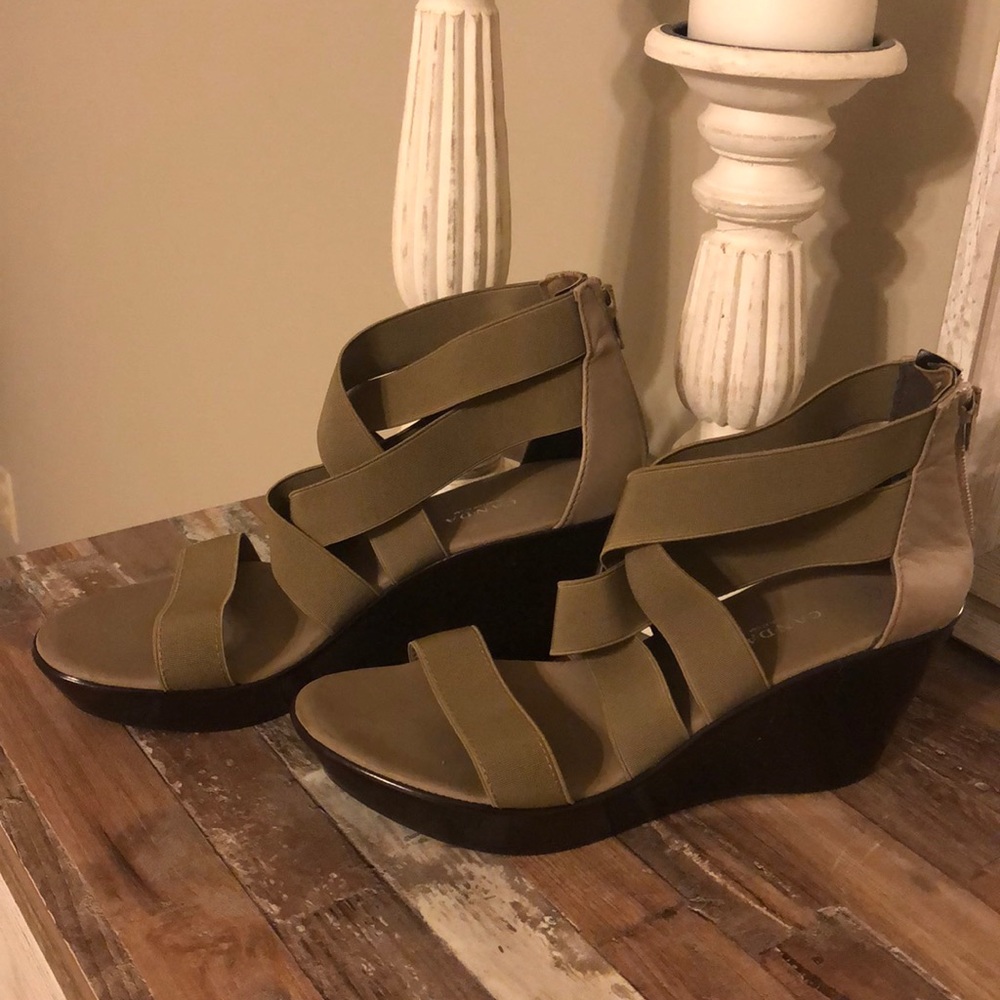 Taupe/Brown Wedge